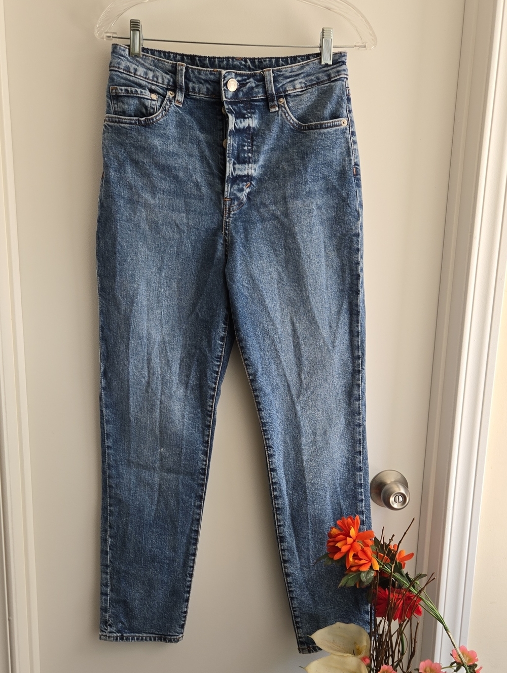 & Denim | Mom Jeans Ultra High Waist Size 6 - Picture 8 of 12